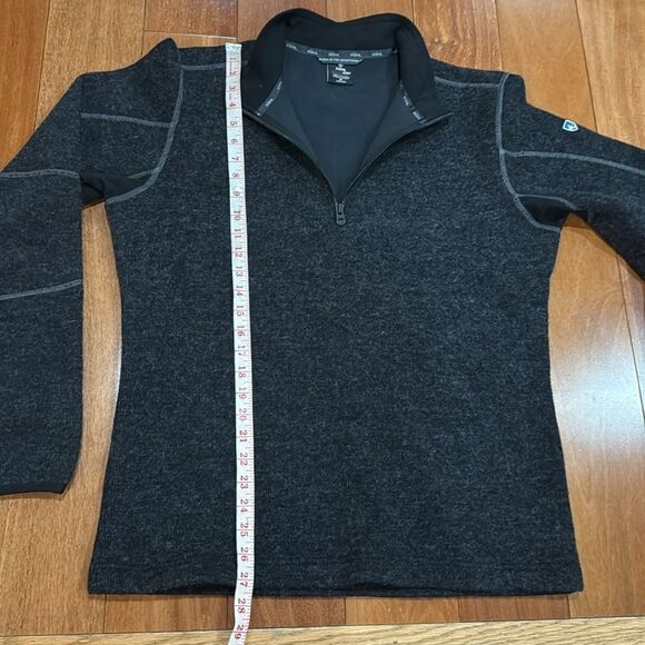 Kuhl Kore Quarter Zio Thermo Gray Pullover Fleece Lined Size M - Picture 12 of 12